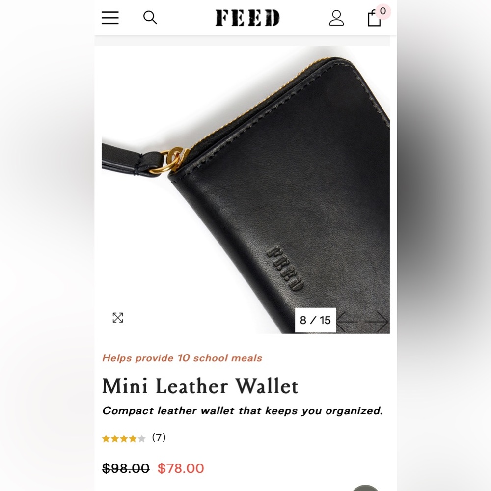 FEED Mini Leather Wallet